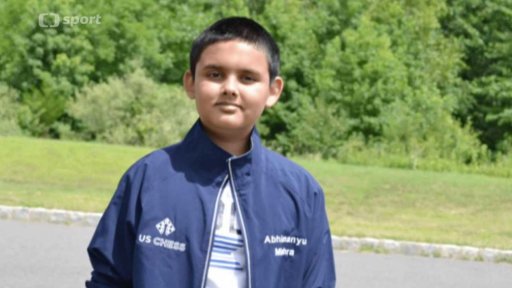 Medailonek nejmladšího šachisty - Abhimanyu Mishra
