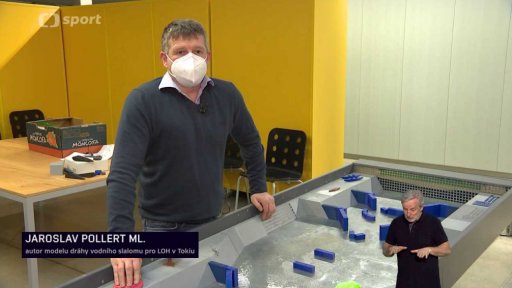 Model olympijského kanálu ve vodním slalomu