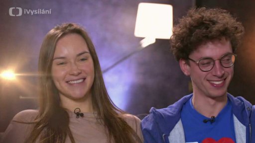 Medailonek páru Jan Cina a Adriana Mašková