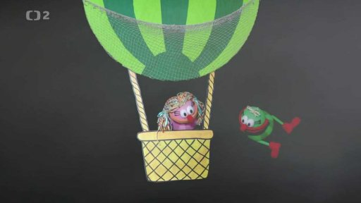 Fámula si půjčila balón od Tryskomyší.