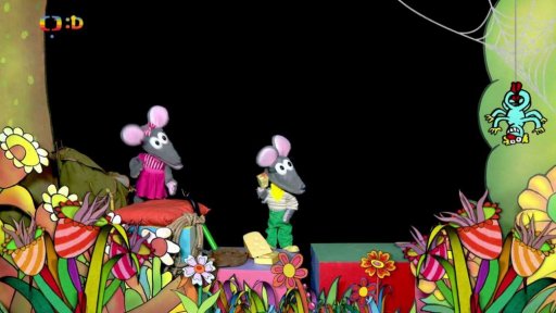 Tryskomyši a Muf se balí a vyrážejí na výlet na černou věž.