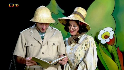 Teta Pipeta a Žán Pól táboří, pomáhá jim kniha Rufus zálesák