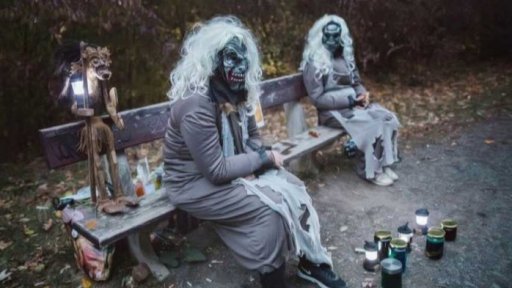 Jarní strašidelný les