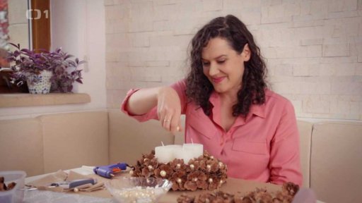 Šiškový adventní věnec