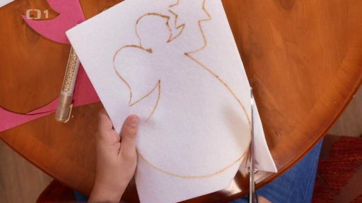 Anděl s mističkou na svíčku ze sádry - 2. část + podložka pod příbory z filcu