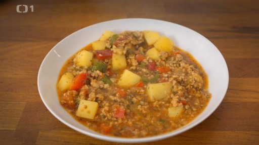 Bramborové ragú s vepřovým masem