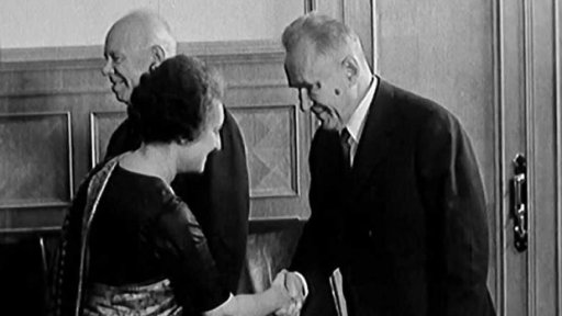 I. Gándhíová v Moskvě