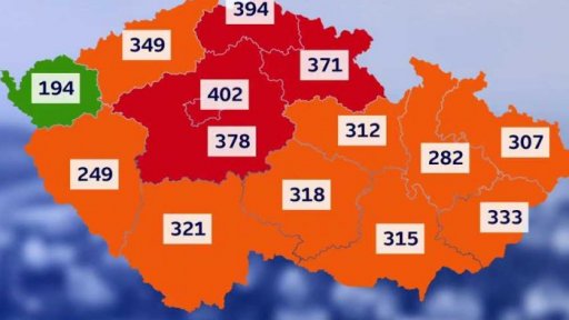 Vývoj počtu nakažených