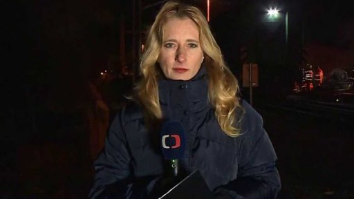 Provoz na trati po nehodě vlaku