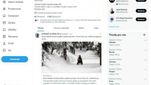 Varování horské služby