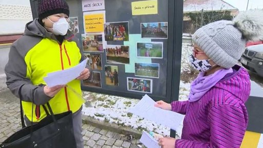 Předávání pololetních vysvědčení