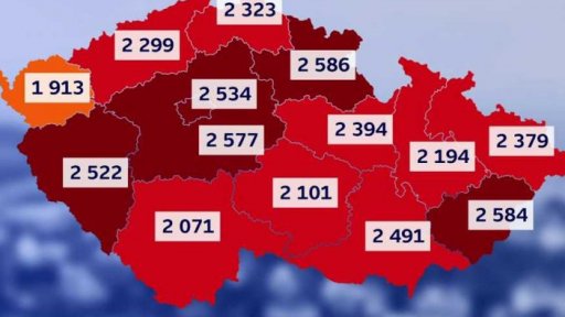 Vývoj počtu nakažených