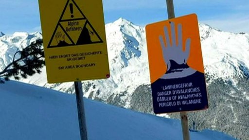 Lavina v Tyrolsku