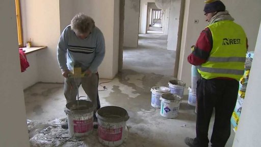 Opravy zámku v Rudolticích na Osoblažsku