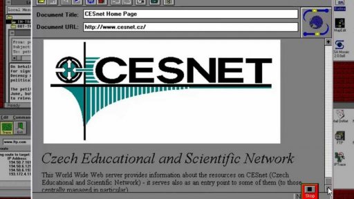 První připojení k internetu v Československu