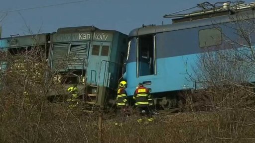 Srážka nákladních vlaků