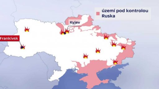 Ostřelování ukrajinských měst