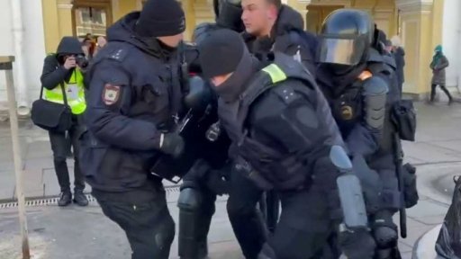 Protiválečné protesty v Rusku