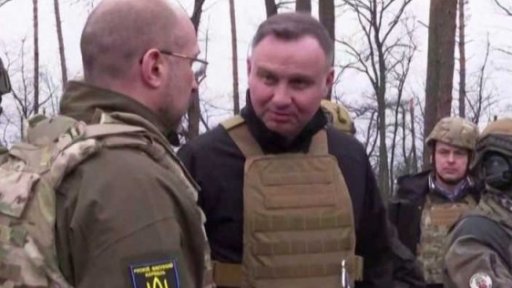 Delegace senátorů v Kyjevě