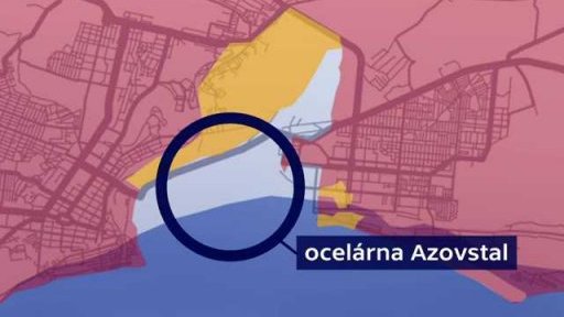 Mapa bojů na Ukrajině