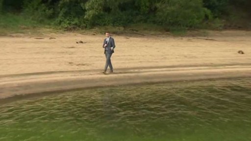 Vypouštění vody z Orlíku