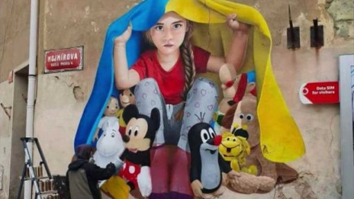 Malba z pražské ulice Mojmírova