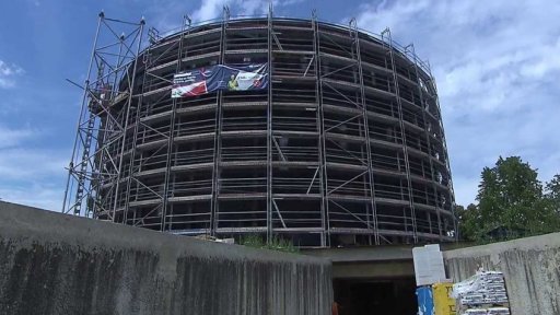 Opravy v divadle Spirála