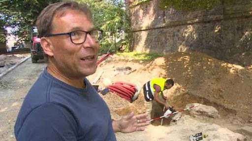 Objev hradeb v Havlíčkově Brodě