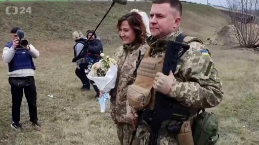 Svatba během ruské invaze