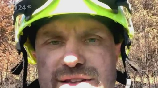 Požár v Českém Švýcarsku