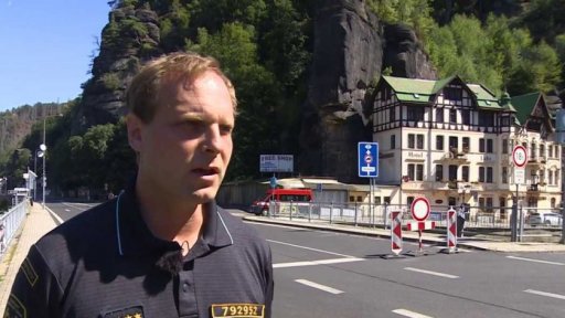 Likvidace požáru v Českém Švýcarsku