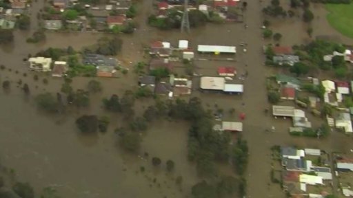 Rozsáhlé záplavy v Austrálii