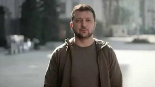 Záznam projevu ukrajinského prezidenta Volodymyra Zelenského