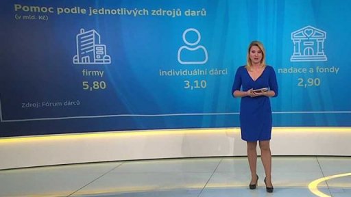 Pomoc podle jednotlivých zdrojů darů: přehled