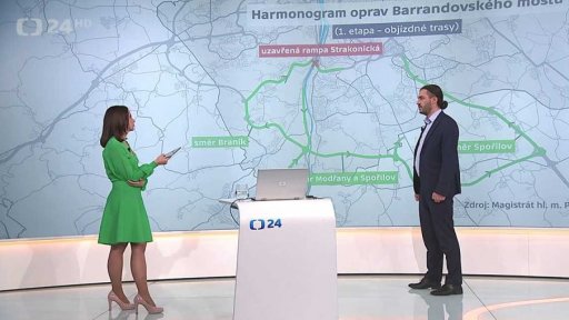 Jak se bude opravovat Barrandovský most