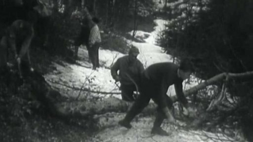 Příprava stezek v Nízkých Tatrách (1958)