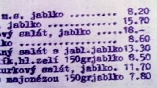 Ovocná jídla v restauracích (1982)