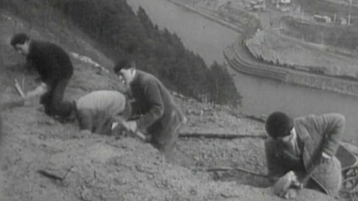 Stavební práce u Zbenických Zlákovic (1957)