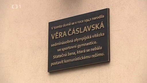 Pamětní deska Věře Čáslavské