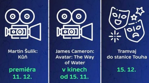 Kulturní přehled příštího týdne