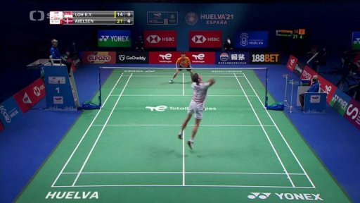 Rekapitulace zápasu mezi Loh Kean Yewem a Viktorem Axelsenem