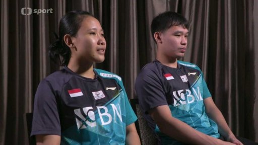 Indonéští hráči Rinov Rivaldy a Pitha Haningtyas Mentari