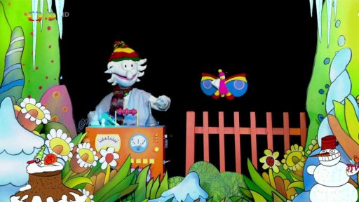 Pip s Otylkou pomocí čarovacího stroje vykouzlí jarní kytky