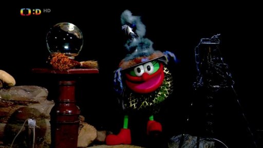 Mufikanti: Filip, Tomáš, Muf čarují a zpívají: "Simsalabim"