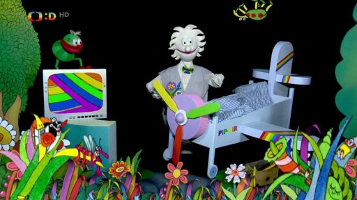 Muf se snaží vlichotit Pipovi oslavnou písní, aby získal Pipolet.