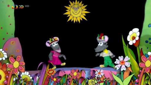 Tryský a Tryskáček jako Indiáni se loučí