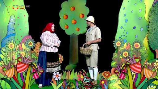 Kouzelná babička radí Polapilovi kam na jablka.