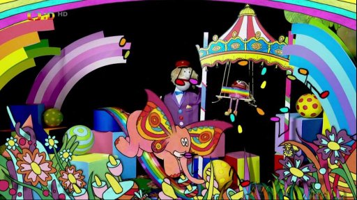 Hary nechá připojit hudební vagón a rychlík s Fámulou s roztáčí! Píseň Interkolotoč, text P. Sarvaj, hudba T. Kugel