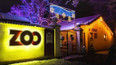 Vánočně nasvícená Zoo Hluboká