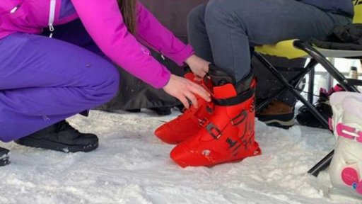 Testovačka sněžných bruslí